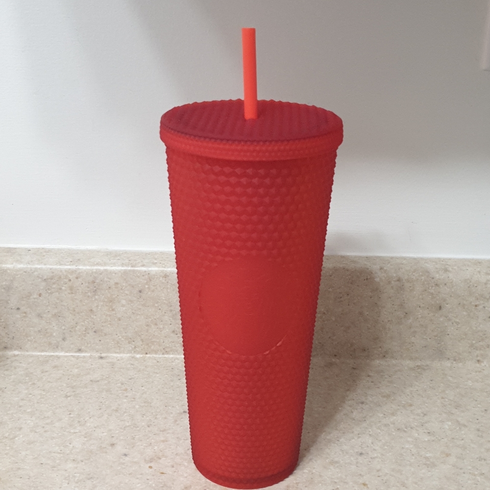 Starbucks Red Matte Studded Tumbler